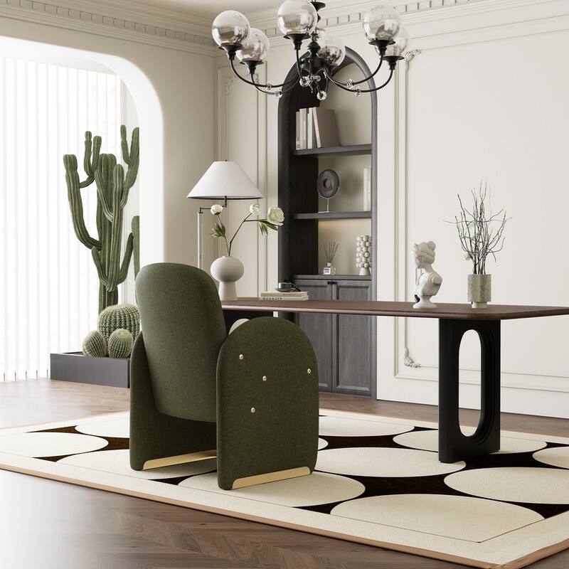 Velvet Accent Chair, Modern Living Room Chair for Bedroom, Dining Room
