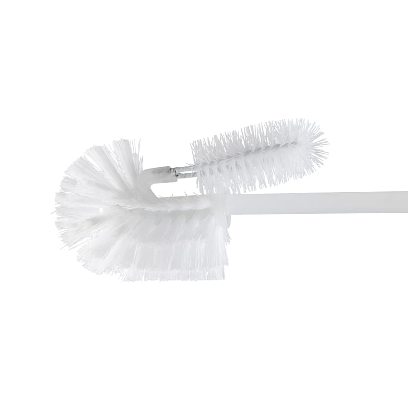 Bath Bliss Square Toilet Bowl Brush and Stand - 4.875 x 4.75 x 16"