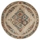 preview thumbnail 14 of 14, Porch & Den Steven Distressed Diamond Medallion Area Rug 7'10" Round - Cream