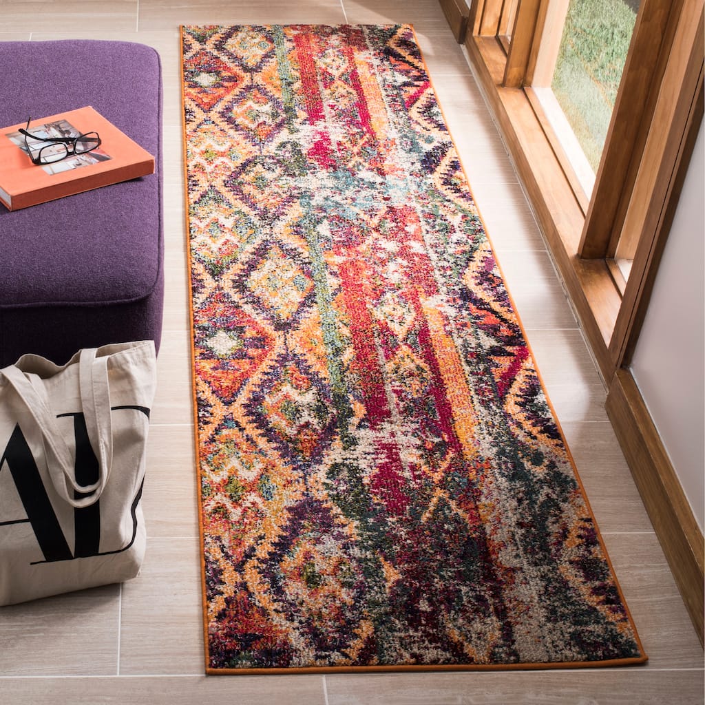 SAFAVIEH Monaco Babs Boho Rug - 2'2" x 8' Runner