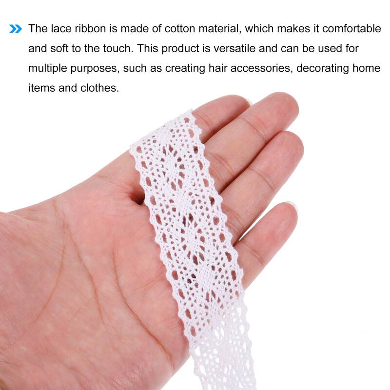 Lace Ribbon Cotton Lace Trim for Craft,Gift Wrappers,Wedding Style 13