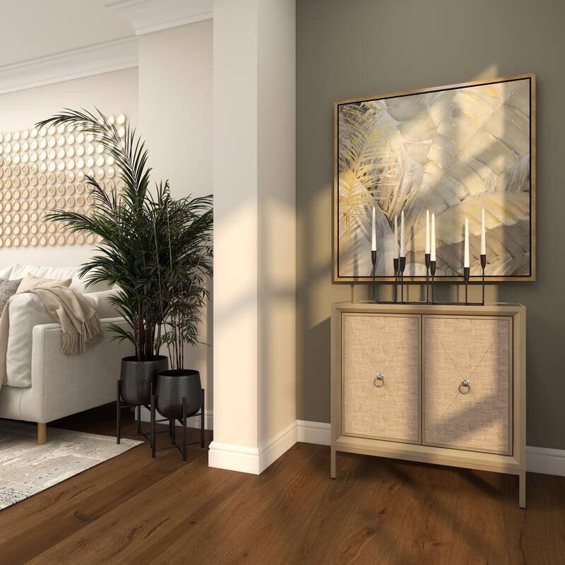 CosmoLiving by Cosmopolitan Black Metal Tapered 7 Plate Candelabra
