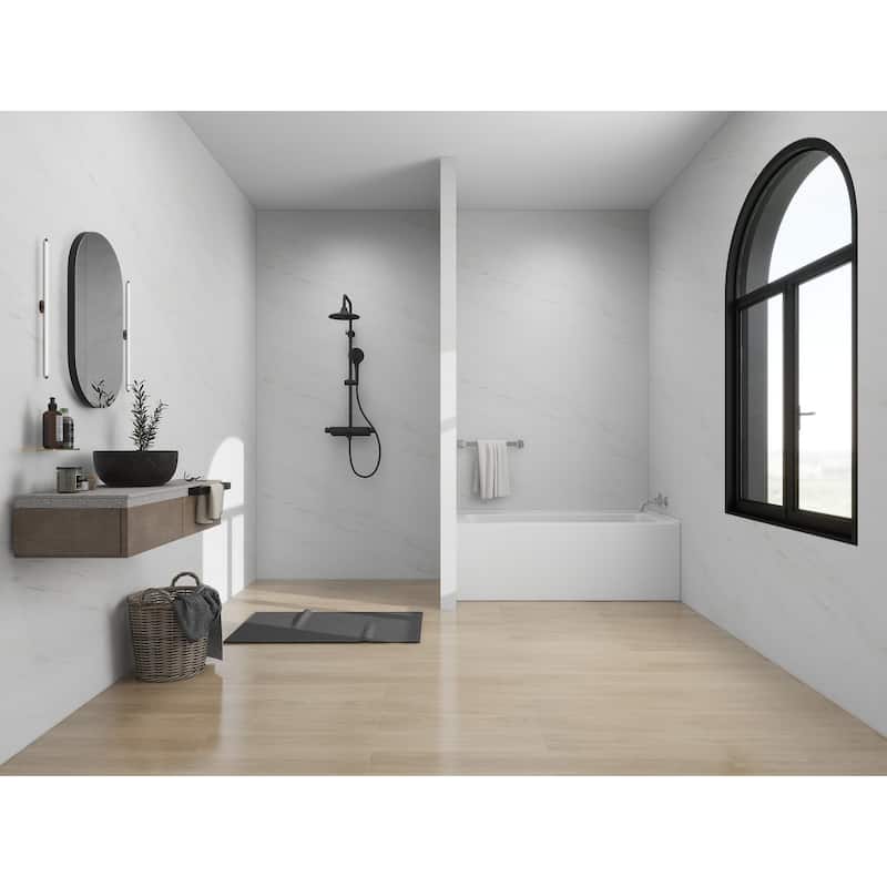Vanity Art Alcove Soaking Acrylic Bathtub