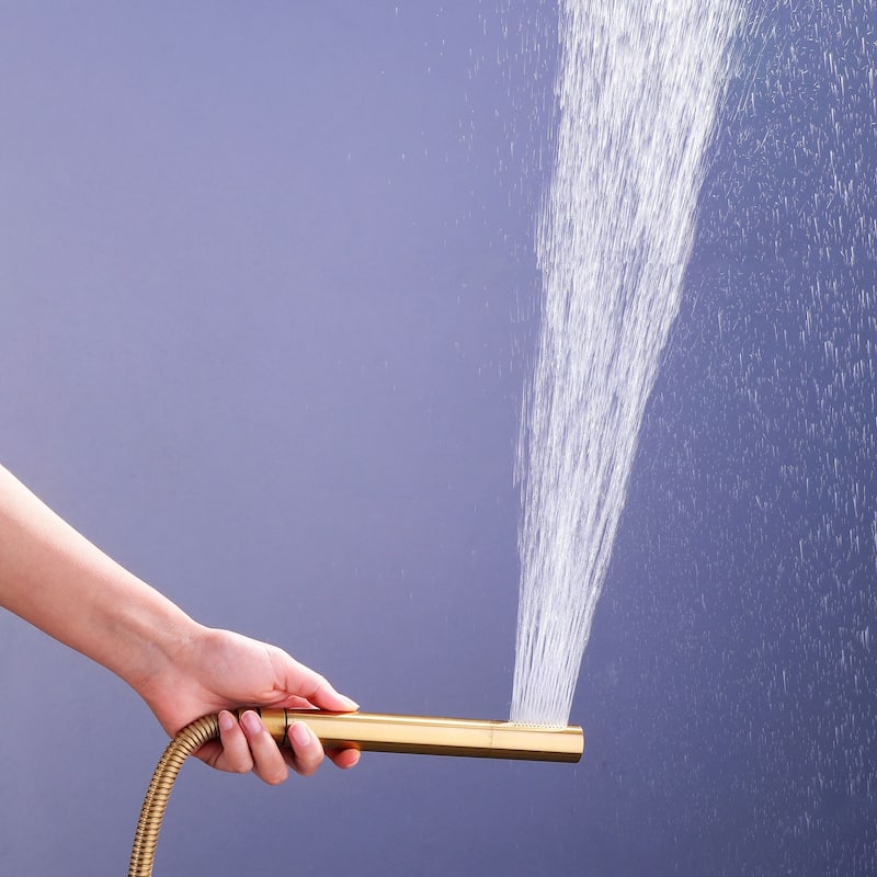 1-Spray Patterns with 1.5 GPM 10 in. Wall Mount Dual Shower Heads - 10 in