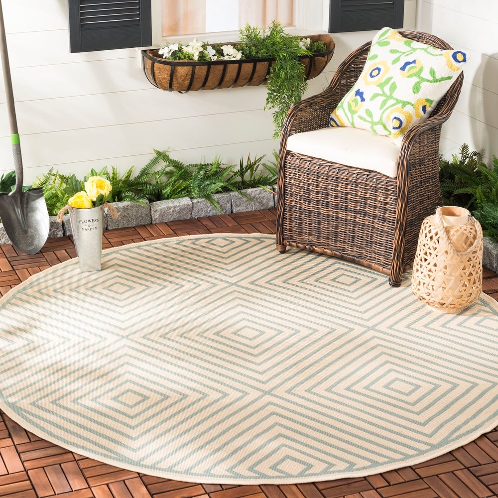 SAFAVIEH Beach House Indoor/ Outdoor Waterproof Patio Backyard Rug
