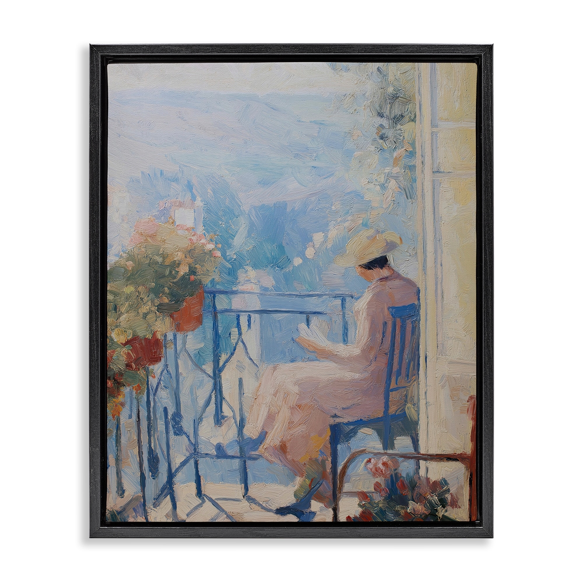 Stupell Reading In The Sun Framed Floater Canvas Wall Art Design By Svetlana Aleynikova