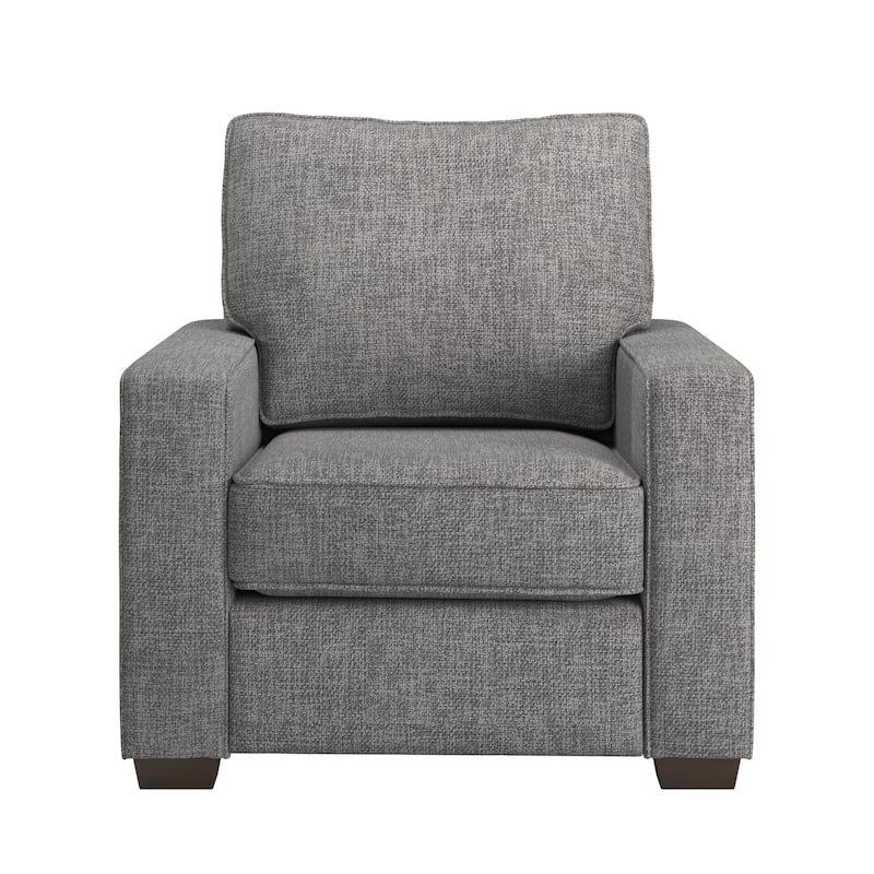 Roros Fabric Upholstered Square Arm Chair by iNSPIRE Q Classic