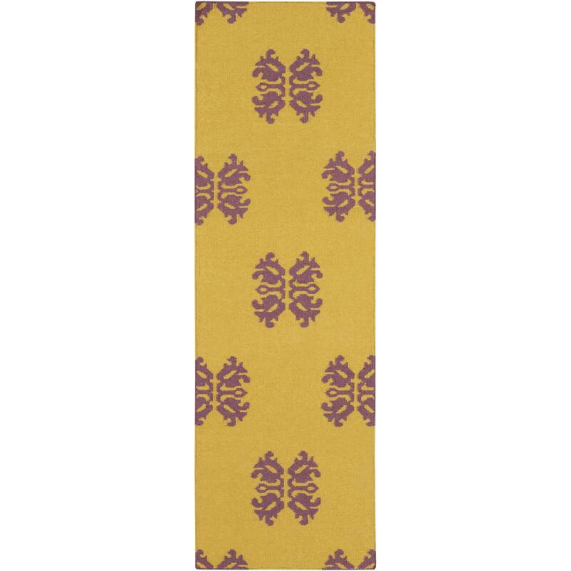Columbia Flatweave Damask Runner Rug