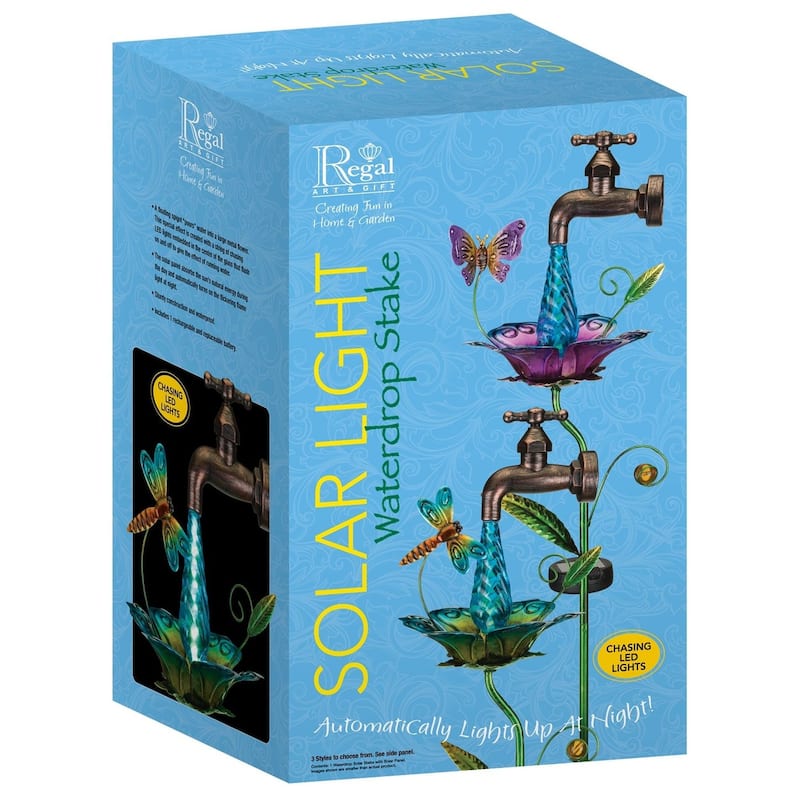 Waterdrop Solar Stake - Hummingbird