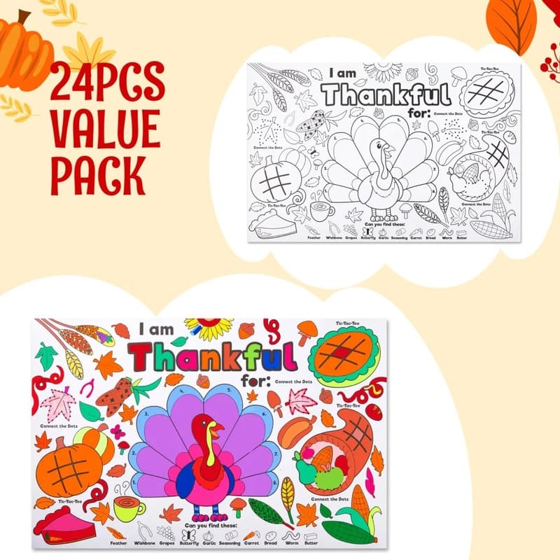 Thanksgiving Turkey Statues 3-Piece Set