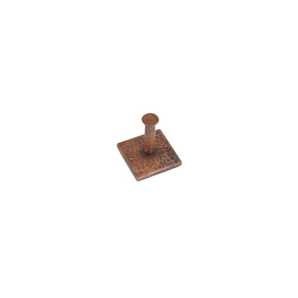 Premier Copper Products RH1 Single Robe Hook Hand Hammered Copper - Oil Rubbed Bronze