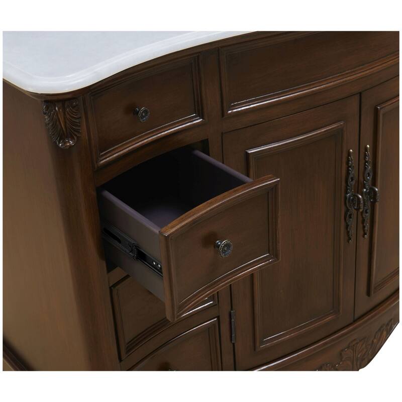 Elegant Lighting VF-1034-VW Windsor 48" Free Standing Single Basin
