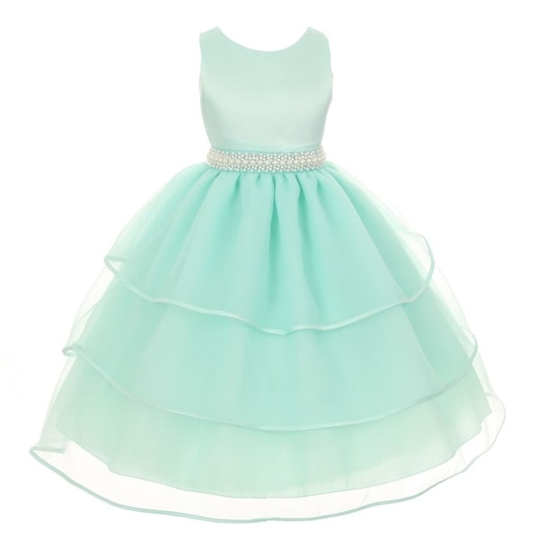 New Flower Girls Mint Green Dress Wedding Pageant Easter Birthday Party 341