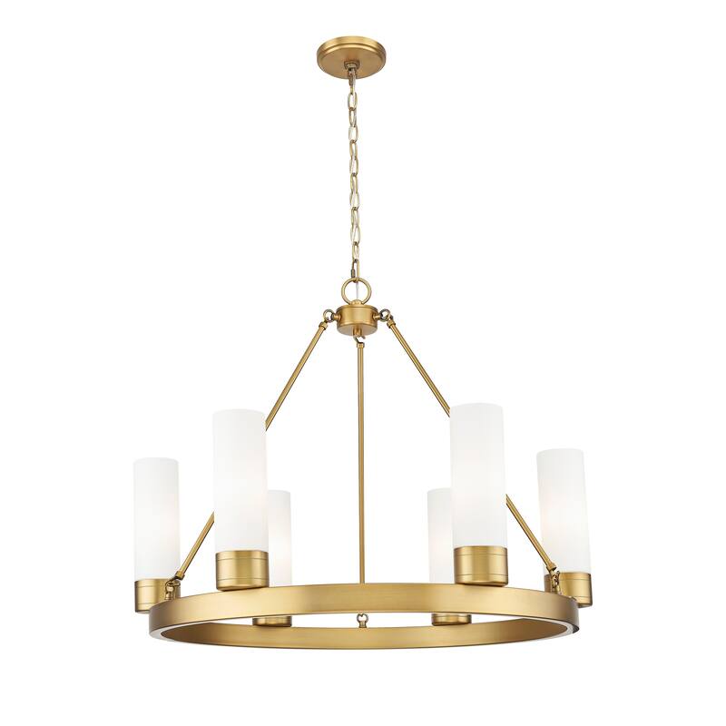 Innovations Lighting Downtown Urban - Boreas - 6 Light 29" Chandelier with 8" Shades