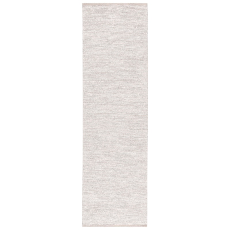 SAFAVIEH Handmade Montauk Willie Cotton Rug - 2'3" x 8' Runner - Beige