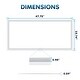 preview thumbnail 5 of 5, Luxrite 2x4 FT Edge-Lit Frame LED Panel Lights, 5CCT 3000K-6500K, 5200/6500/7800LM, Dimmable, Damp Rated, ETL (4 Pack)