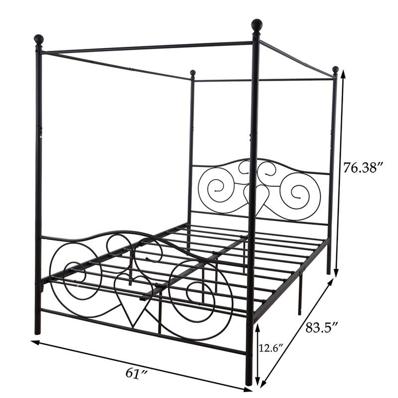 Metal Canopy Bed Frame