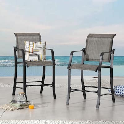 Patio Festival 2-Piece Outdoor Patio Bar Stool Set