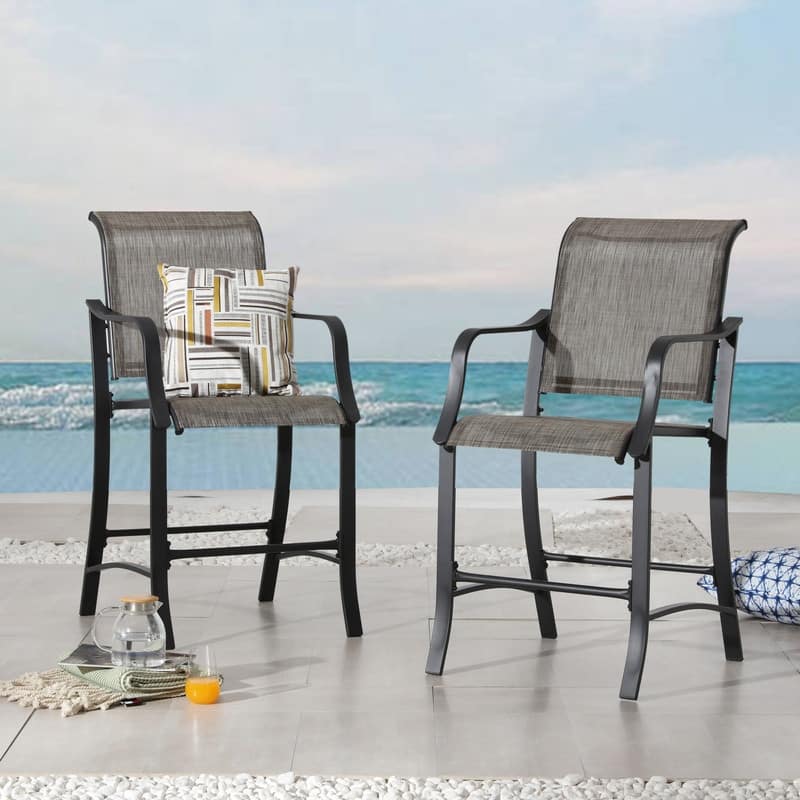 Patio Festival 2-Piece Outdoor Patio Bar Stool Set