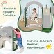 preview thumbnail 17 of 28, Toddler Slide and Swing Set 8 in 1 with Basketball Hoop