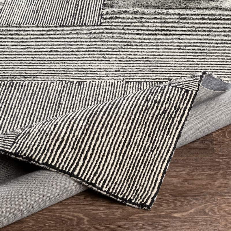 Livabliss Wazney Handmade Wool Farmhouse Area Rug