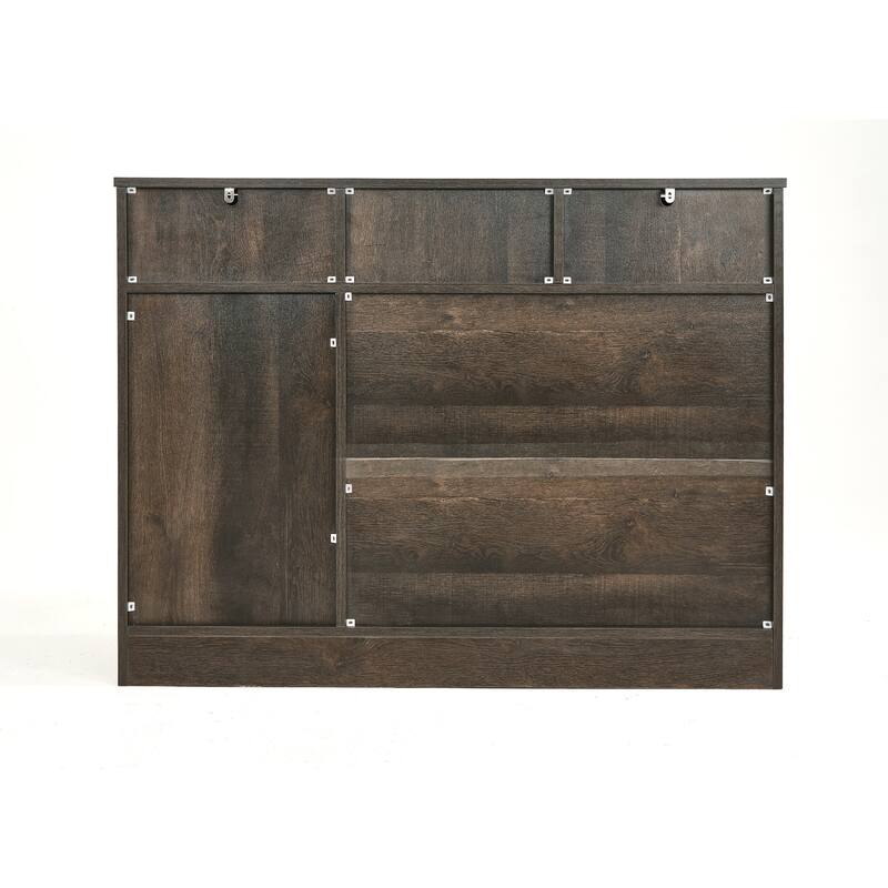 42.6" Wide TV Stand Console with 3 Storage Drawer