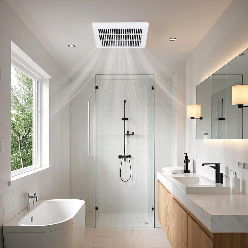 Gymax 80 CFM 1.5 Sones Quiet room Exhaust Fan w/Galvanized Housing&4'' - White