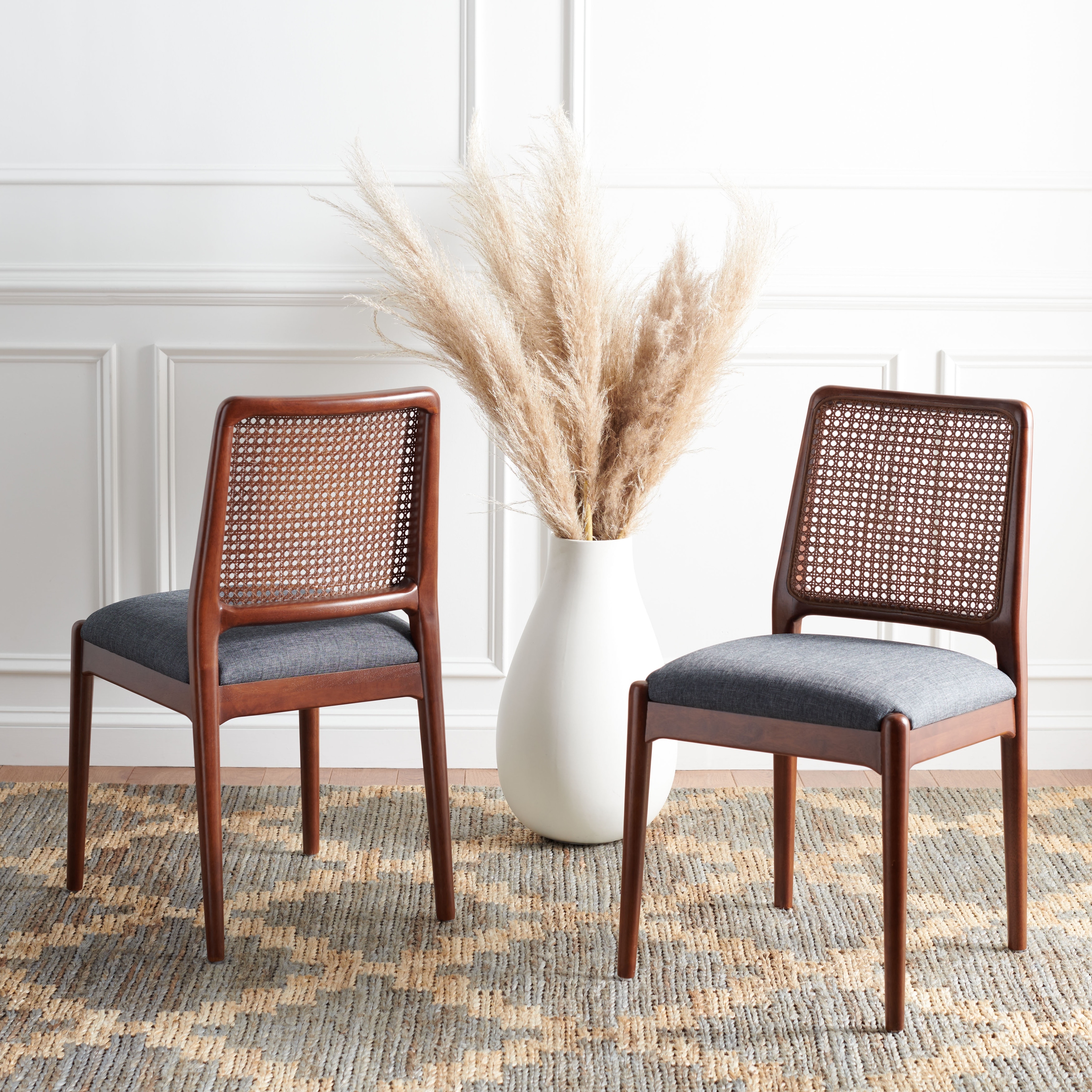 Safavieh leather deals dining chairs