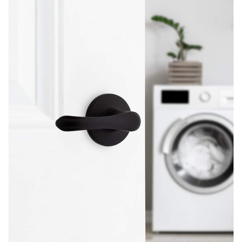 Kwikset Grapevine Passage Door Lever Set with Round Rose from the