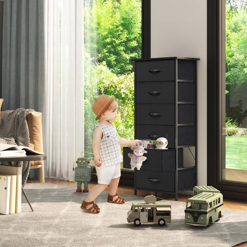 VredHom 6 Drawers Vertical Dresser Storage Tower