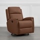 preview thumbnail 36 of 52, Jerome Swivel Glider Recliner Nursery Chair Manual Push Back Recliner