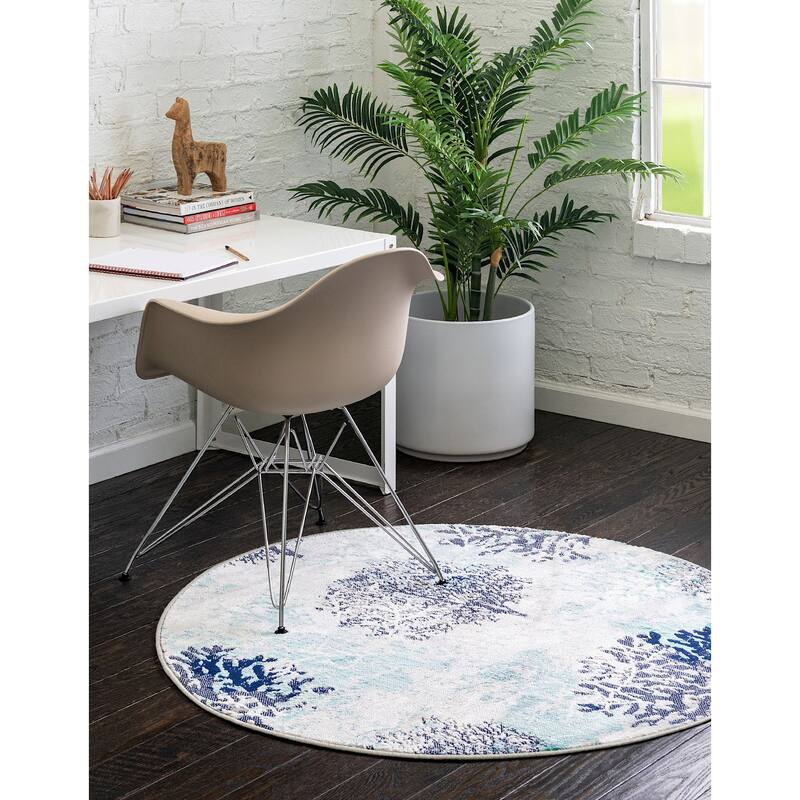 Country & Floral Pledouis Collection Area Rug