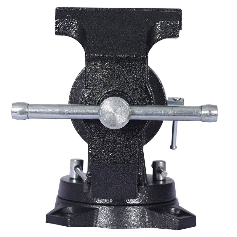 5" Multi-jaw Rotating Bench Vise ,Multipurpose Vise Bench,360-Degree Rotation Clamp on Vise with Swivel Base and Head