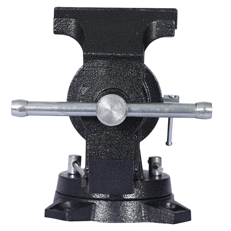 5 in. Multi-Jaw Rotating Multipurpose 360-Degree Rotation Clamp on Vise with Swivel Base and Head