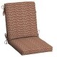 preview thumbnail 1 of 17, Arden Selections 20 x 20 Outdoor Dining Chair Cushion 1 Count - Rust Red Brushed Texture