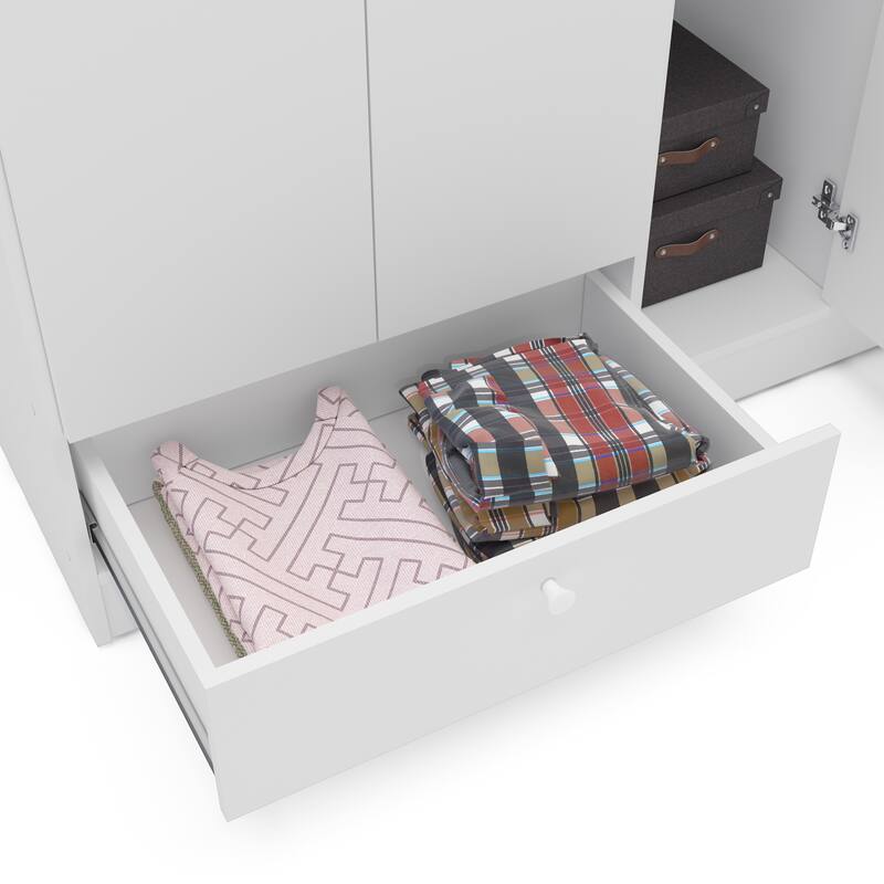 Polifurniture Denmark 5 Door Bedroom Armoire with 2 Drawers