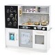 preview thumbnail 3 of 8, White Toddler Pretend Play Kitchen Set with 1 Open Shelf and Ice Maker - 32" x 9.5" x 31.5"