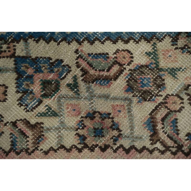 Hand Knotted Oriental 100% Wool Carpet Traditional Medallion Pink Tabriz Area Rug - 9' 4'' X 6' 4''