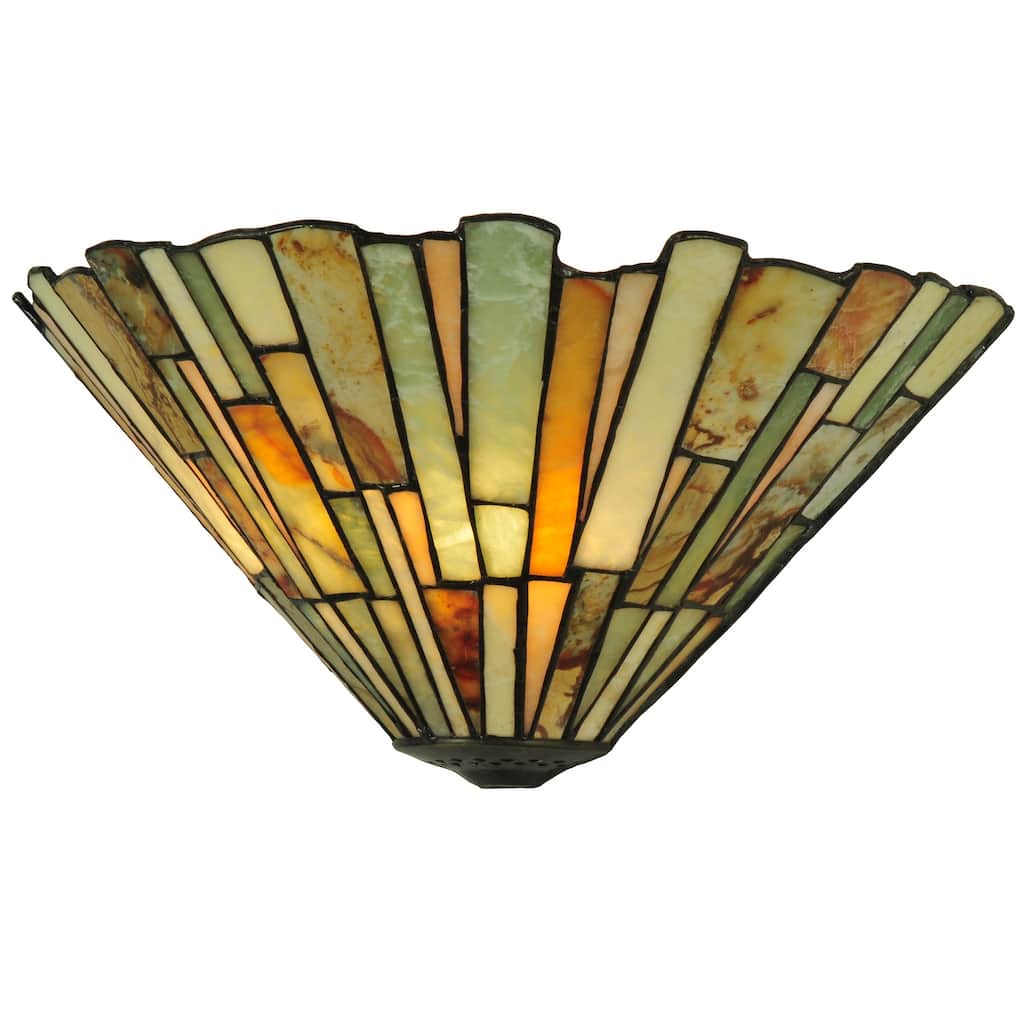 13"W Delta Jadestone Wall Sconce