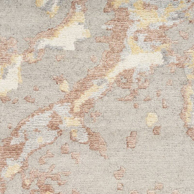 Nourison Silk Shadows Knotted Contemporary Abstract Area Rug