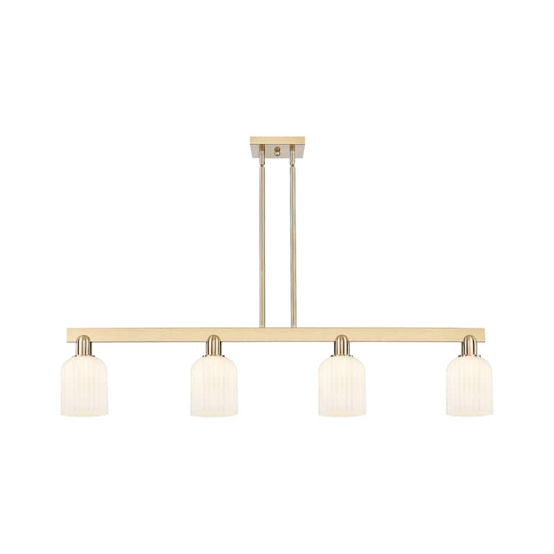 Innovations Lighting Downtown Urban - Bridal Veil - 4 Light 48" Stem Hung Island Light