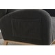 preview thumbnail 89 of 98, Teddy Fabric Upholstered Rocking Armchair with Solid Wood Frame & Legs, Cozy Ergonomic Lounge Chair with Soft Cushioning