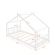 preview thumbnail 16 of 27, Espresso Wood Twin House Bed for Kids with Playhouse Design