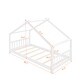 preview thumbnail 6 of 8, Twin Size Wooden House Bed with Playhouse Design , Sturdy Pine Frame, Semi-Enclosed for Comfortable Sleep