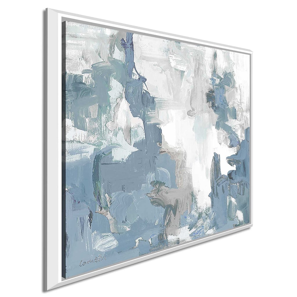 "Blue Serenade I" Print on Floating Canvas