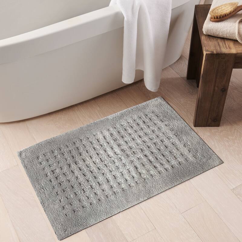 Essential Waffle Modern Bath Rug