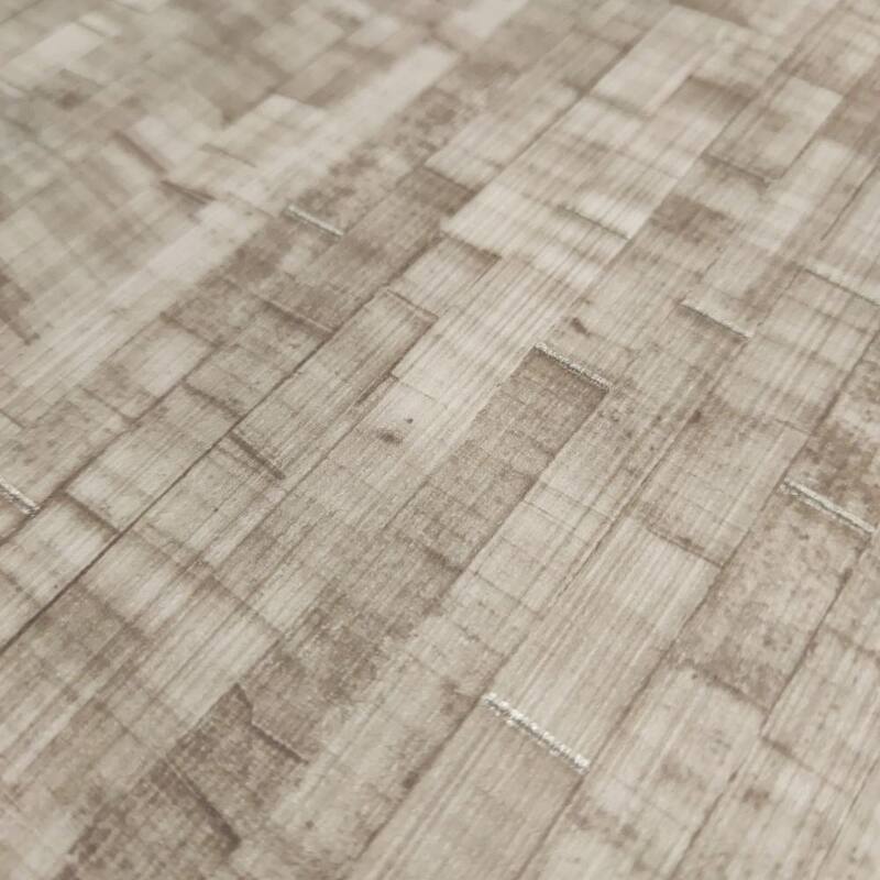 Veer Decor Faux Natural Straw Wallpaper