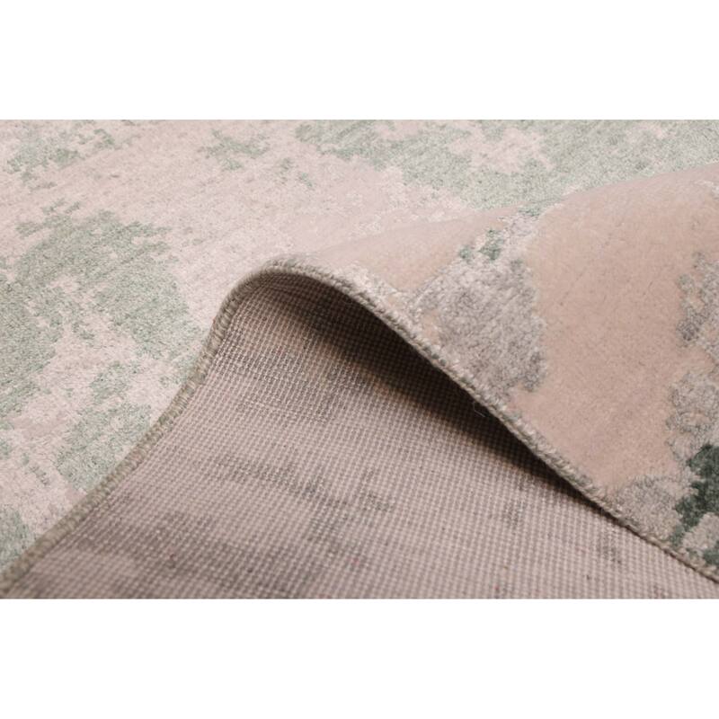 ECARPETGALLERY Hand-knotted Legacy Dark Green Silk, Wool Rug - 2'6 x 12'0