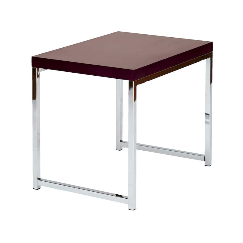Wall Street End Table - Espresso Finish