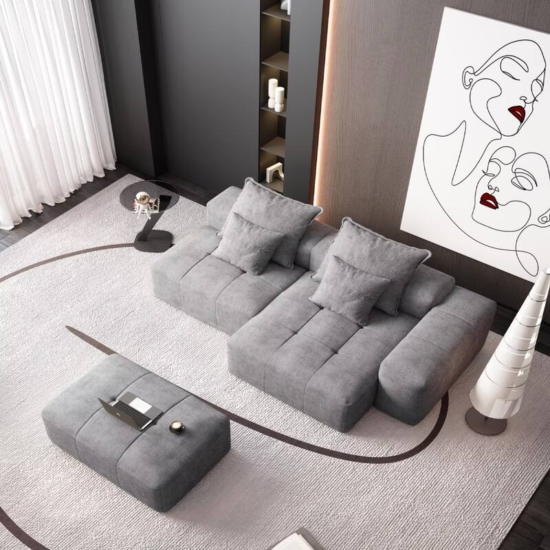 Oversized Modular Sectional Sofa,Sparkling Chenille Fabric,DIY Sofa